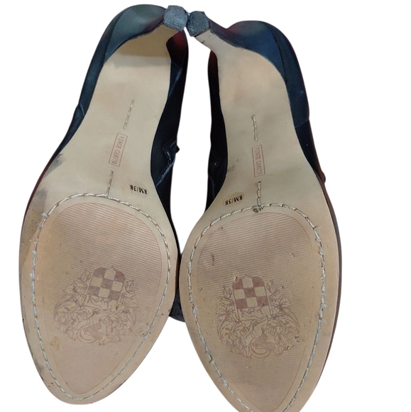 Vince Camuto‎ Elvin Black Leather Platform Ankle Bootie Women's Size 8 M - Picture 7 of 11